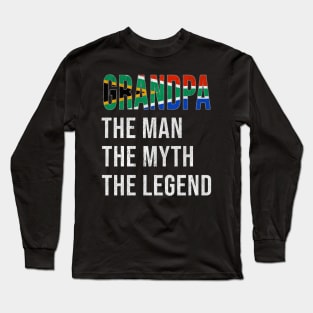 Grand Father South African Grandpa The Man The Myth The Legend - Gift for South African Dad With Roots From  South Africa Long Sleeve T-Shirt